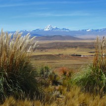 Huayna Potosi seen from the road from La Paz to Tiwanaku